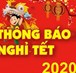 TB nghỉ Tết cổ truyền Canh Tý năm 2020