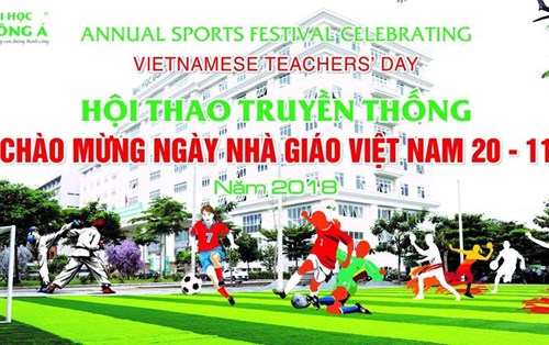 116 đội tham gia tranh tài tại Hội thao truyền thống chào mùa Hiến chương 2018 Đại học Đông Á