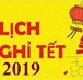 TB nghỉ Tết dương lịch năm 2019 