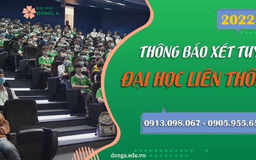 Thông báo xét tuyển Đại học liên thông năm 2022